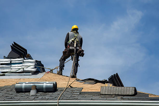 Professional Gutter Installation technician working in Fairborn, OH